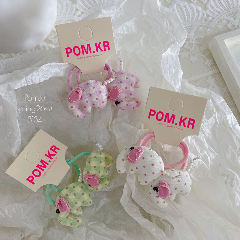 Cute little elephant hair bands, large intestine hair bands, complete box, telephone line, rubber band hair accessories, girls' and children's accessories Application Scenario