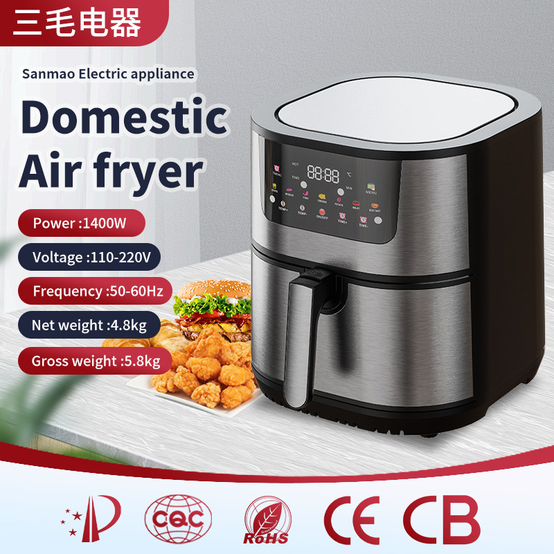 12L空气炸锅家用新款电炸锅110V-220V跨境外贸分体式电烤箱薯条机