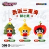Warner Bros. official Powerpuff Girls Party series plush toy gifts Christmas Tree Stars Apple Cute ornaments Specification image