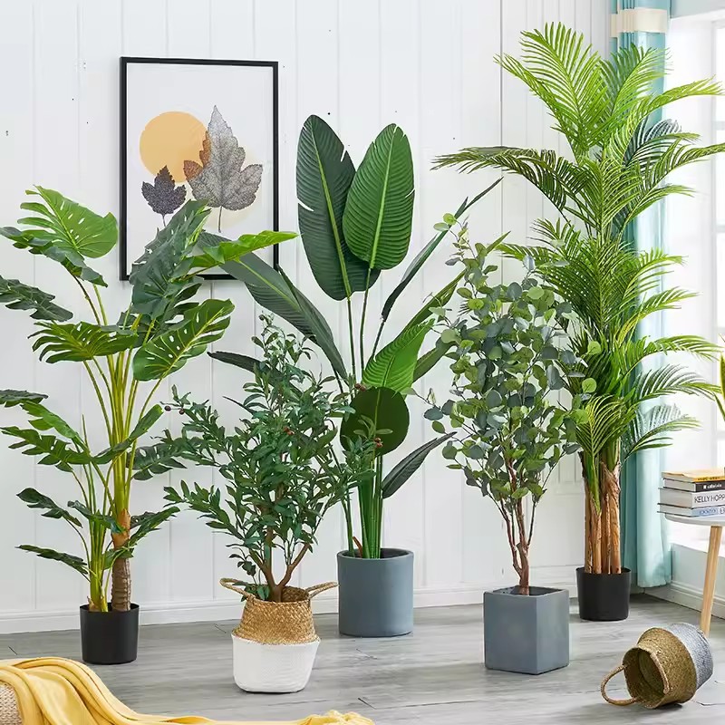 Wholesale of large Nordic artificial plant traveler's banana, popular artificial green plant potted plants, indoor living room window decoration and landscaping