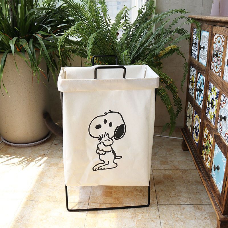 脏衣服收纳筐可折叠大号脏衣篮带提手棉麻布防水防潮收纳筐收纳篮