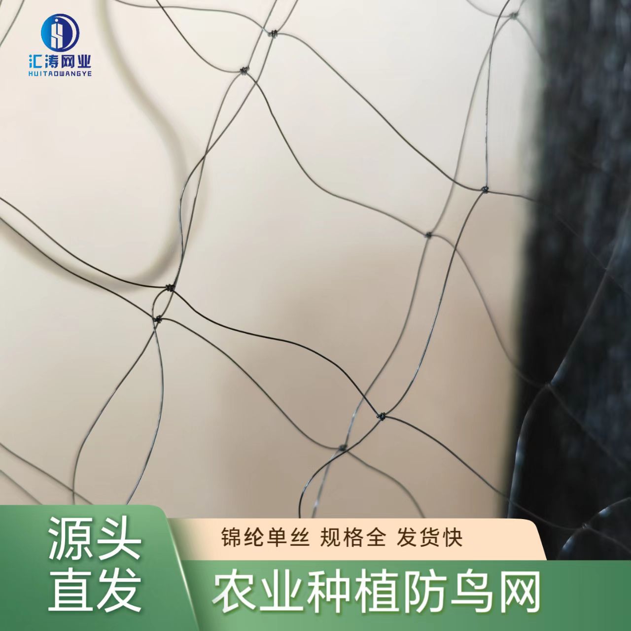 厂家供应天网机场网鱼塘养殖天网果园农业种植防鸟网