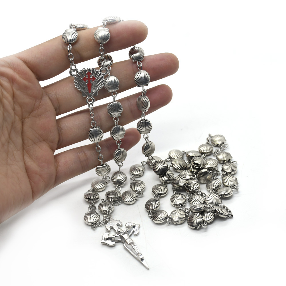 Perlas shell collar de rosario collar de rosario cruz Rosary cross-border e-commerce accesorios al por mayor Application Scenario