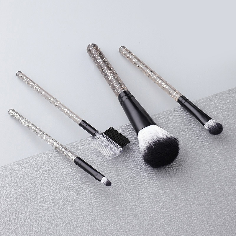 4 portable makeup brushes, factory direct sales. Golden onion powder PS handle soft bristle makeup brushes, a must-have for beginners details Picture