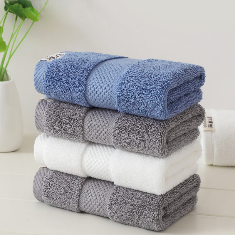 Face towel, pure cotton, adult face wash and bath, household all-cotton face towel, soft and absorbent, wholesale embroidered logo Specification image