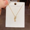 The Korean-style, fashionable and simple zircon bamboo joint necklace is exquisite and versatile. The Chinese-style collarbone chain is a niche design accessory details Picture