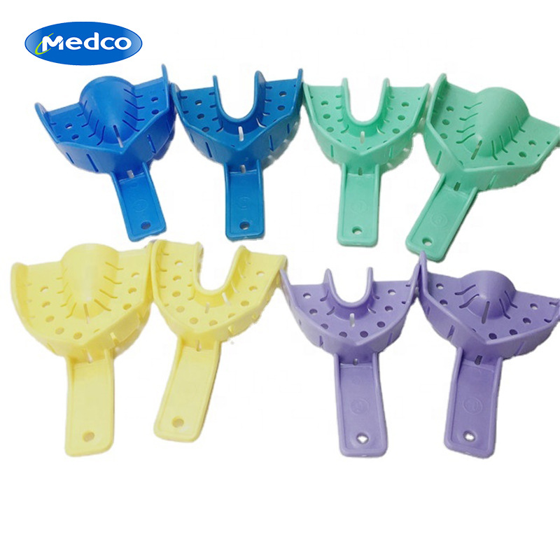 Cross-border exclusive disposable implant trays, impression dental trays, color plastic impression trays, dental orthodontic appliance kits