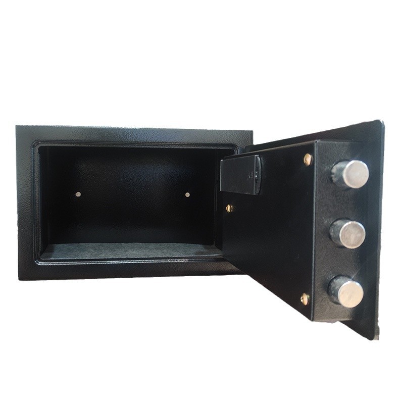 Thickened mini safe for export, 20cm high, all-steel household small safe, anti-theft wall-mounted safe for export Item Picture