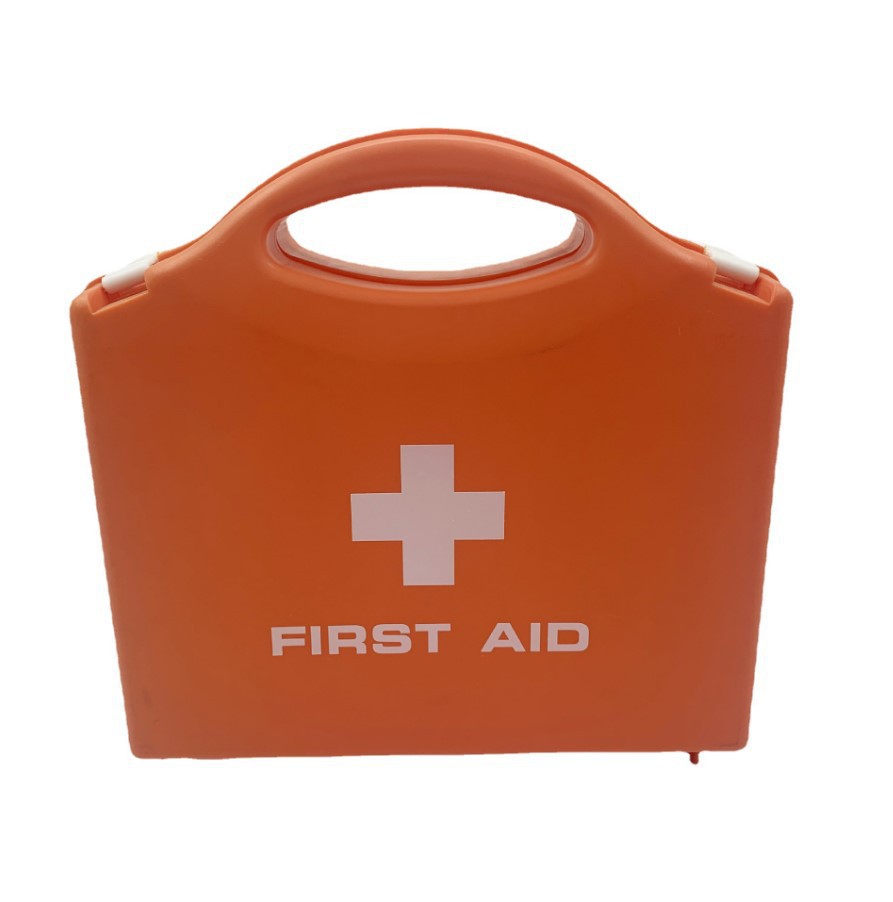 Cross-border best-selling first aid kit, PP first aid box, travel first aid kit, portable in two colors available for wholesale in stock, portable first aid details Picture