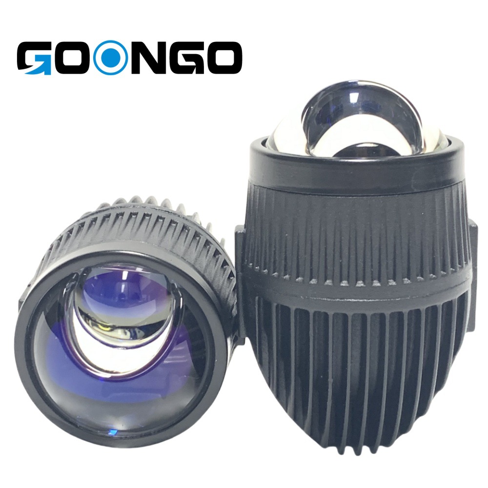 适用丰田本田汽车LED2寸双光透镜雾灯激光透镜远光炮                                