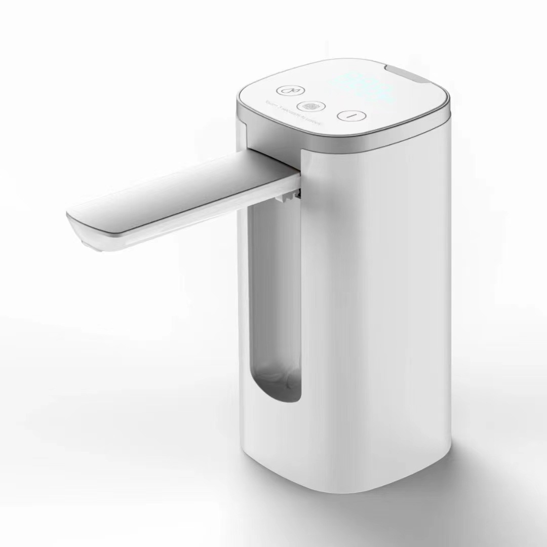 Automatic folding water dispenser, household barrel water pump, fingerprint children's lock, electric small mineral water suction machine Item Picture