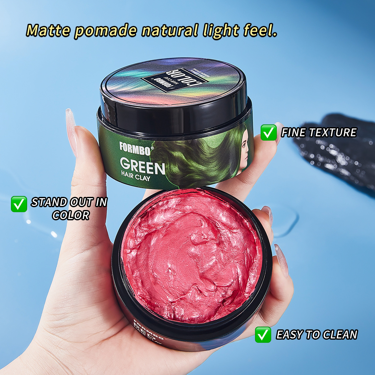 跨境专供FORMBO 6色美发发泥男女持久易上色持久长效发色发泥批发产品图