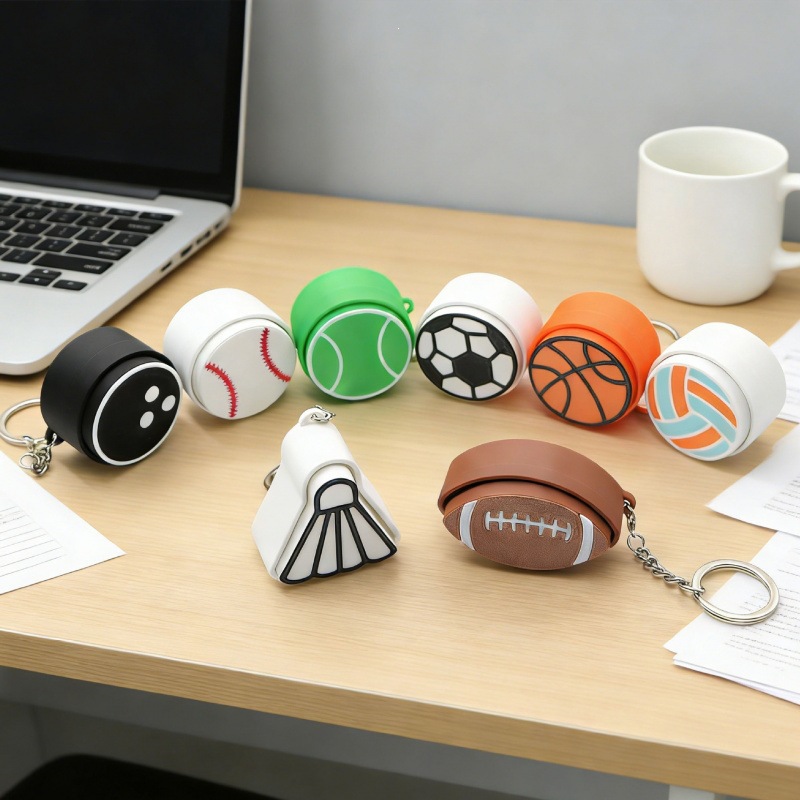 Toy Story color sports spherical wool felt keychain, acrylic sports star pendant, 3D printed key pendant details Picture