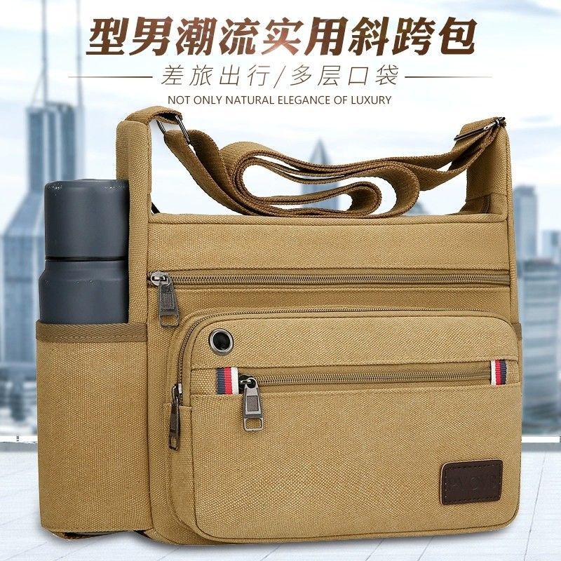 New tool kits, labor protection bags, wear-resistant construction site single-shoulder crossbody bags, large-capacity travel bags, canvas bags, men's bags, fashionable Application Scenario