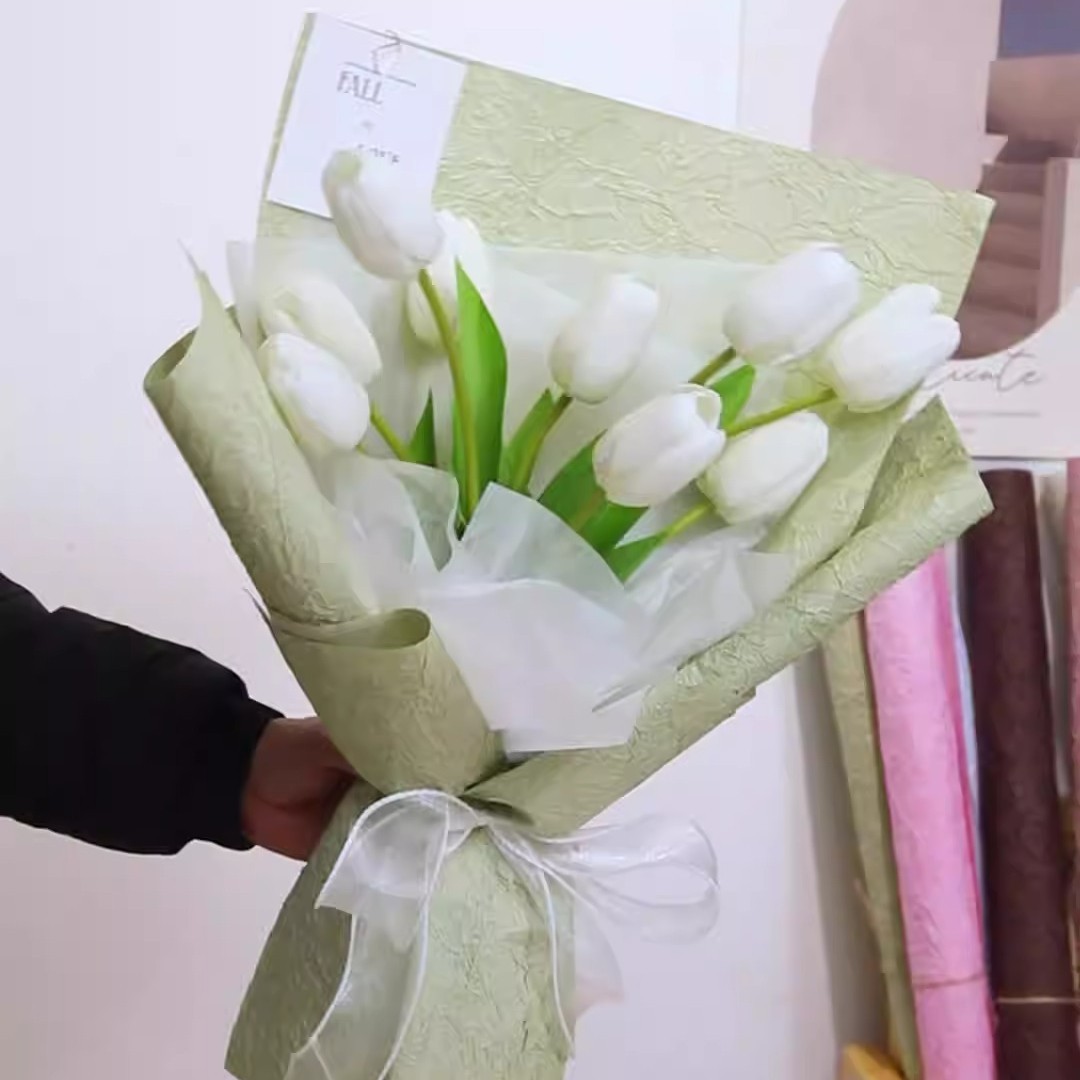 鲜花包装实物图