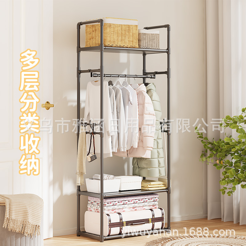 挂衣服龙门架/衣架木头/晾衣杆支架杆/榉木衣架产品图