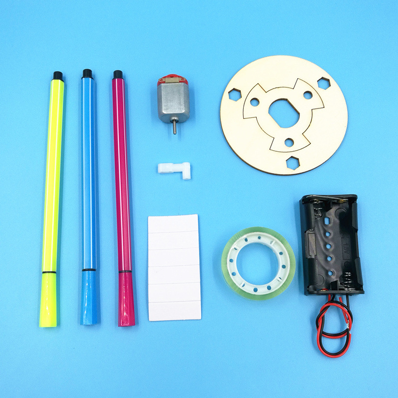 Primary school students diy science and technology small projects, graffiti robots, creative inventions, handicraft material kits, science experiment teaching AIDS Specification image
