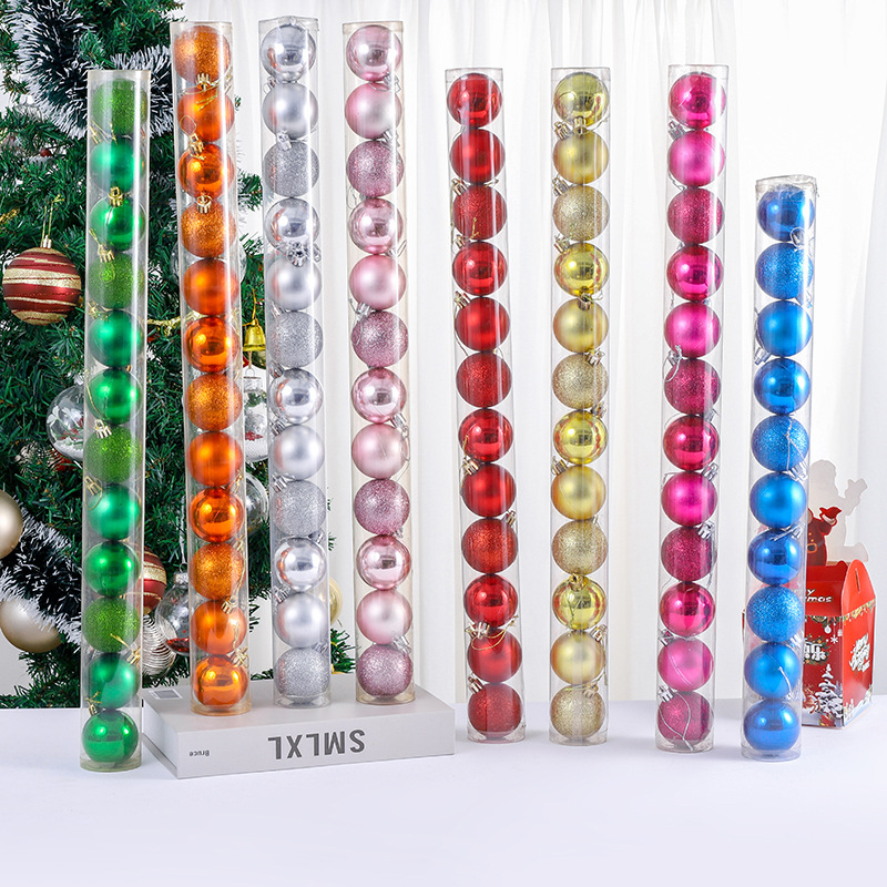 Christmas decorative balls, festive atmosphere props for shopping malls and stores, bright electroplated colored balls, scene ceiling decoration pendants details Picture