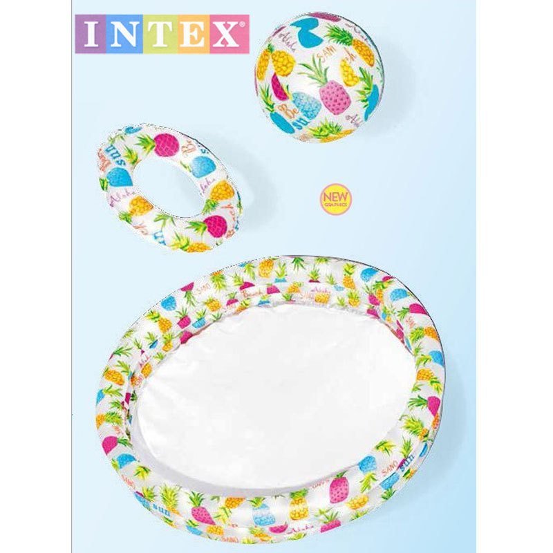 INTEX59469 Baby water Play pool, baby toy swimming ring, beach ball three-piece set, children's ocean ball pool Application Scenario