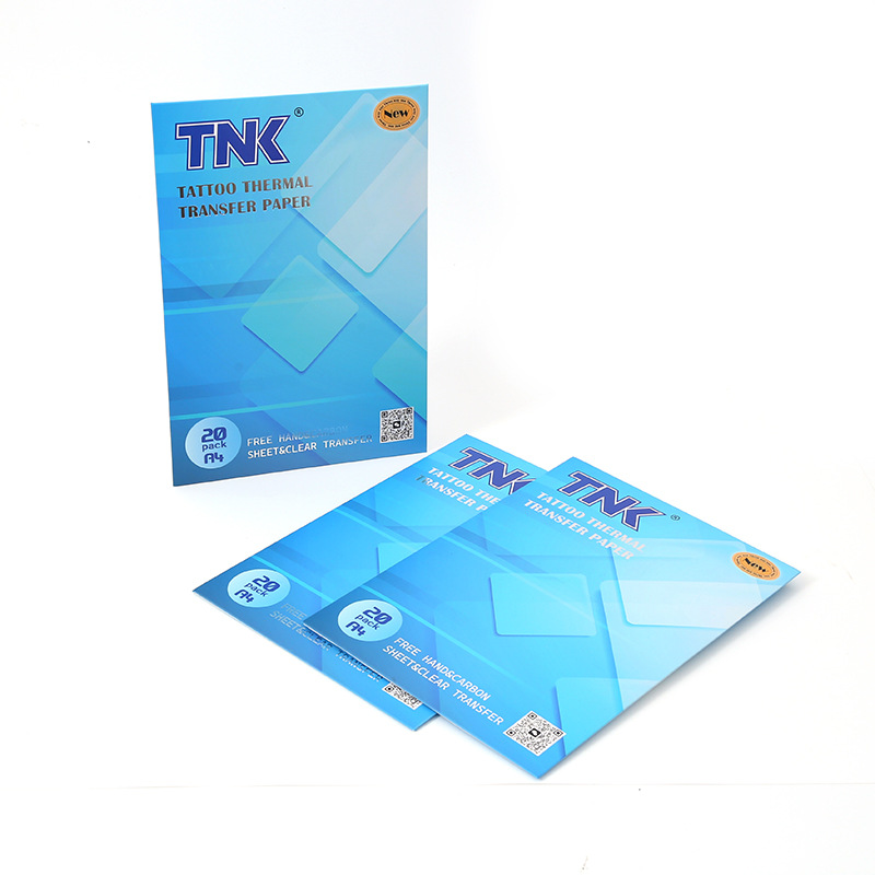TNK Cross-border New Product high-definition tattoo transfer paper 20 sheets per box, tattoo transfer machine tattoo line drawing, special for tattooing Item Picture
