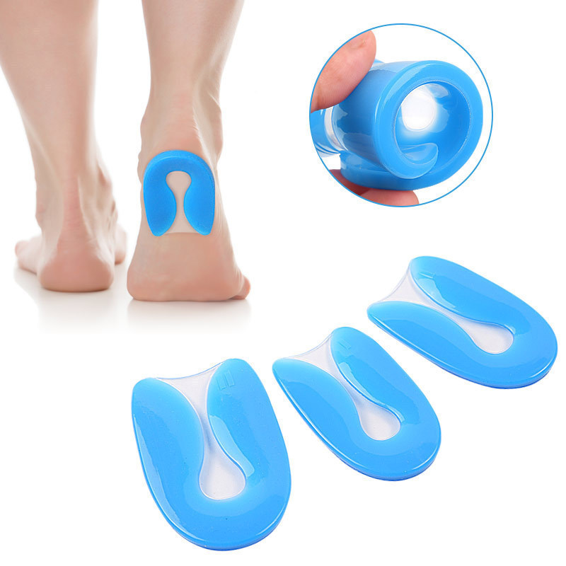 U-shaped bone spur heel pad silicone soft shock-absorbing heel insole cushioning cross-border heel pad factory direct sales and wholesale details Picture
