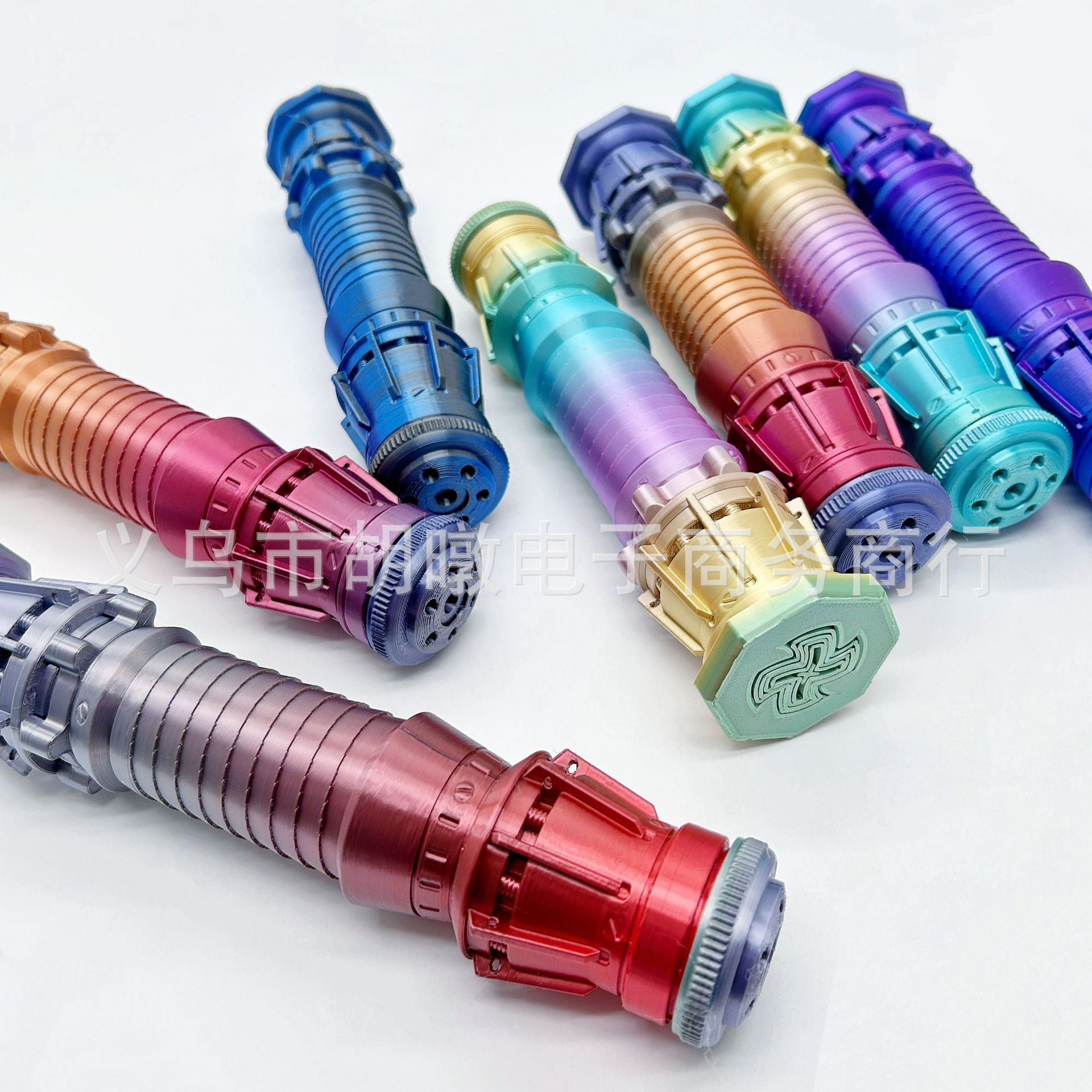 跨境热销3D打印重力朋克剑3D伸缩剑玩具儿童户外玩耍地摊热销玩具