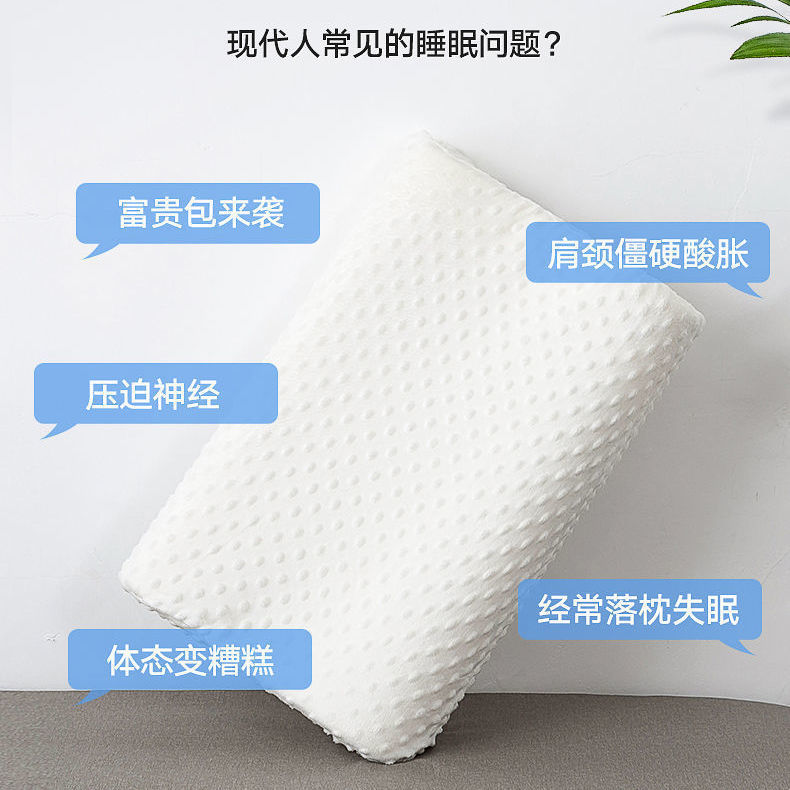 太空记忆枕护颈枕助睡眠防螨虫慢回弹记忆枕成人保健枕头高枕不塌产品图