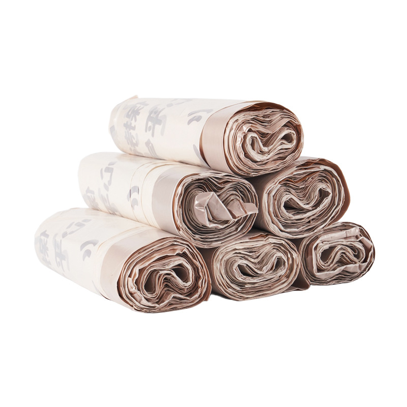Kapipala drawstring garbage household thickened extra thick hand-held kitchen and home automatic sealing tear-free garbage bag Item Picture