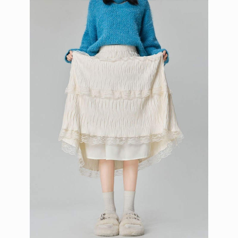 羽绒服/衣服/a字裙半身裙/毛尼料裙子/女装产品图