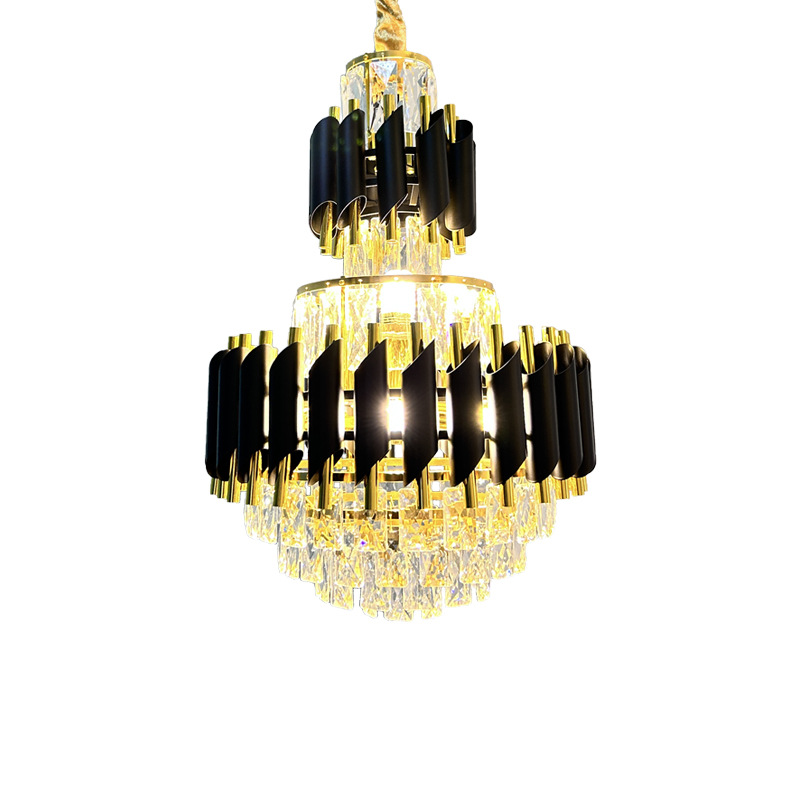 轻奢水晶吊灯家用客厅led灯大灯吸顶灯卧室餐厅吊灯中山灯具灯饰