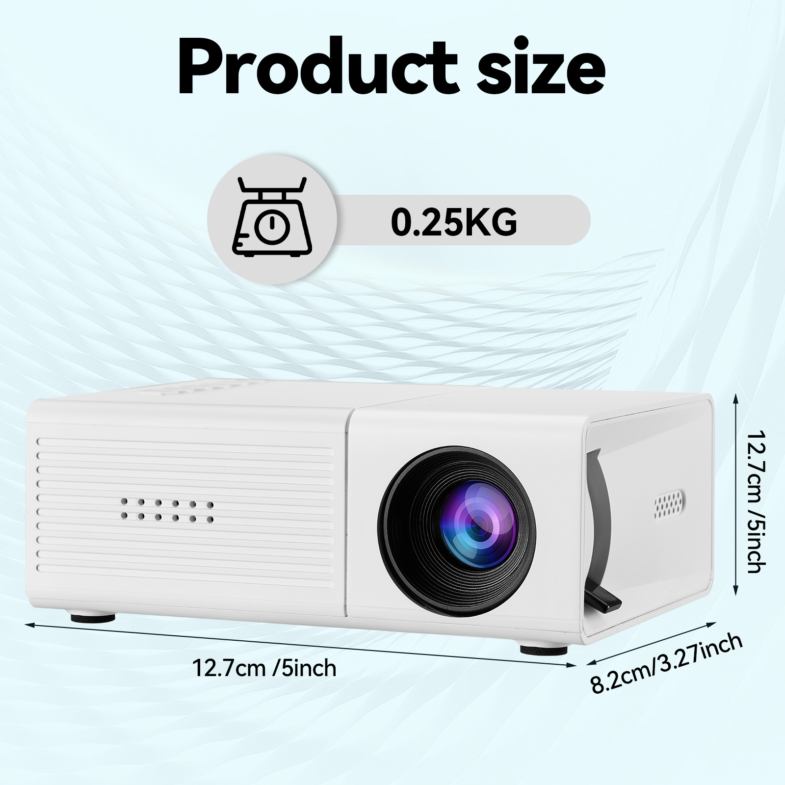 The new M3S cross-border mini projector, a portable LED micro projector for home use, is a high-definition 1080p product from TEMU Application Scenario