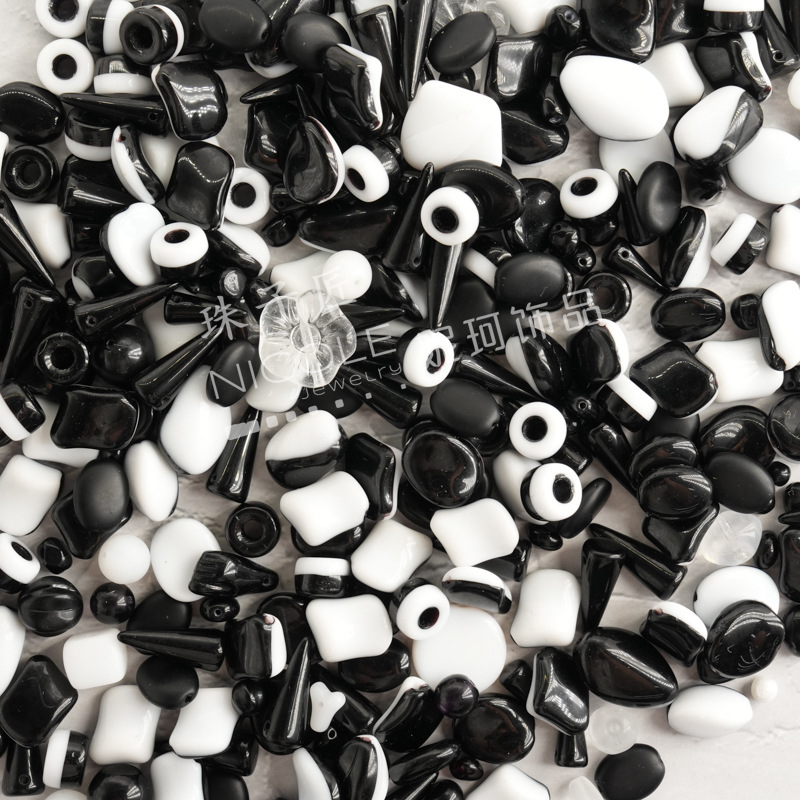 珠子/珍珠/串珠/木质珠子/米珠白底实物图