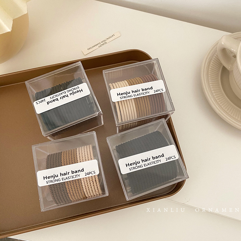 扎头发橡皮筋头绳简约气质高弹力马尾发绳网红2021年新款发圈女