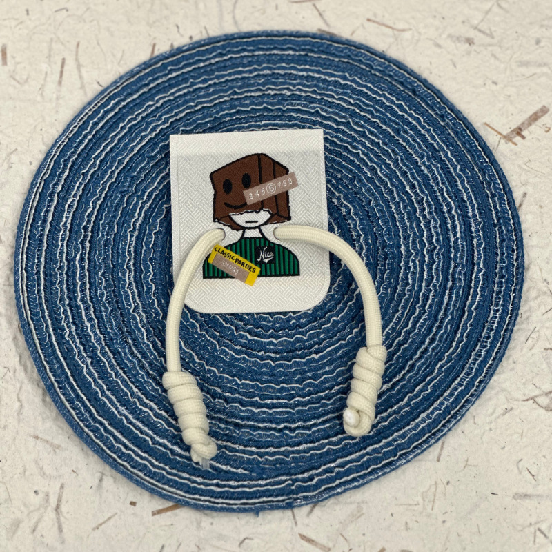 New national trend cartoon pattern woven label embroidery patch rope ins clothing, pants and accessories DIY patch patch creative label details Picture