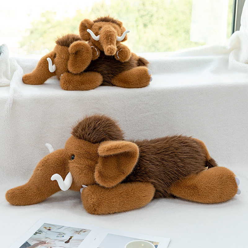 Wholesale of new mammoth plush toys, office cushions, children's elephant dolls, bay window ornaments and birthday gifts Specification image