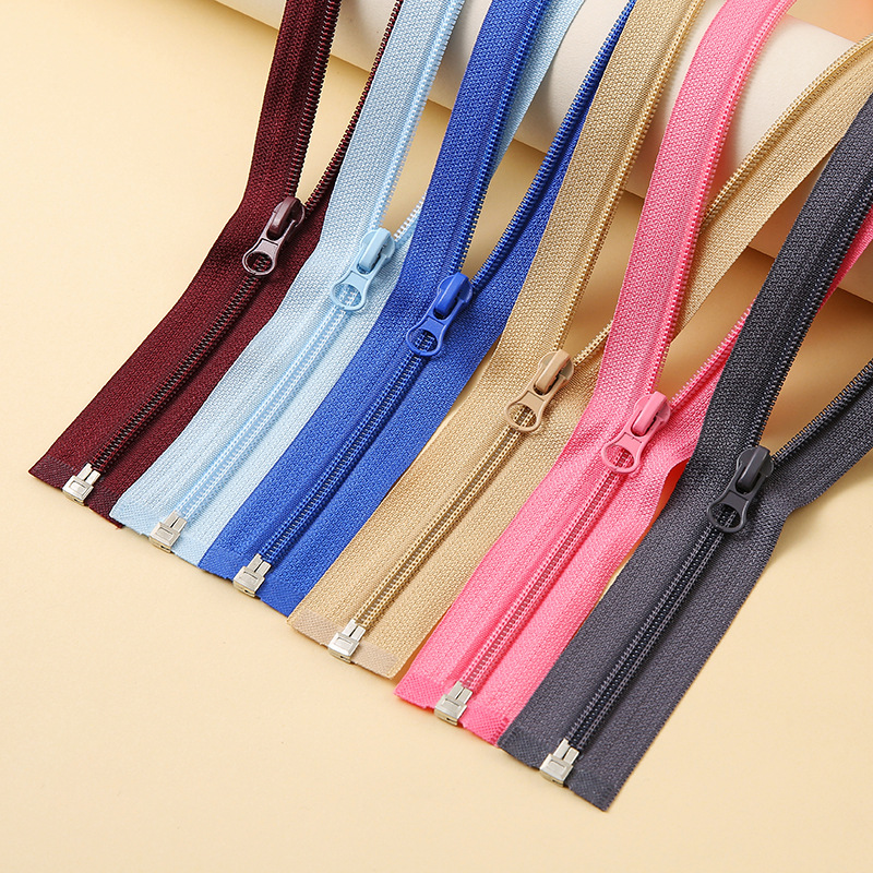 厂家定制尼龙彩色拉链 衣服门襟工作服外套欧洲环保材质尼龙拉链
