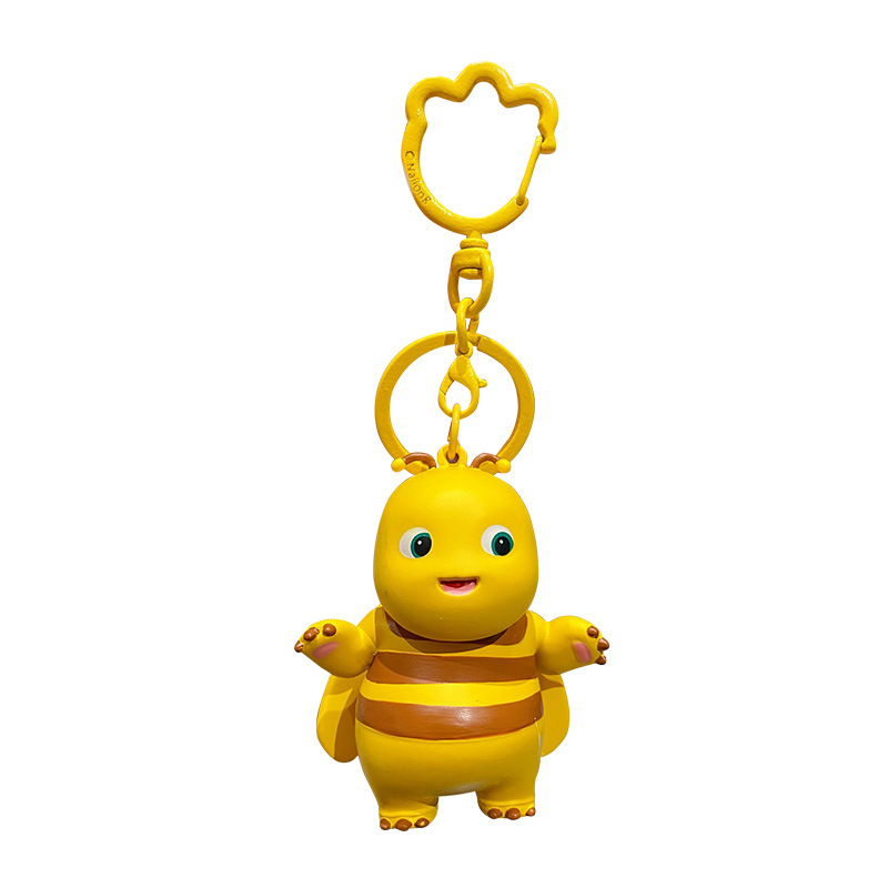 The official Milk Dragon Holiday series keychain is a cute cartoon bee doll keychain for women and a cute schoolbag pendant Item Picture