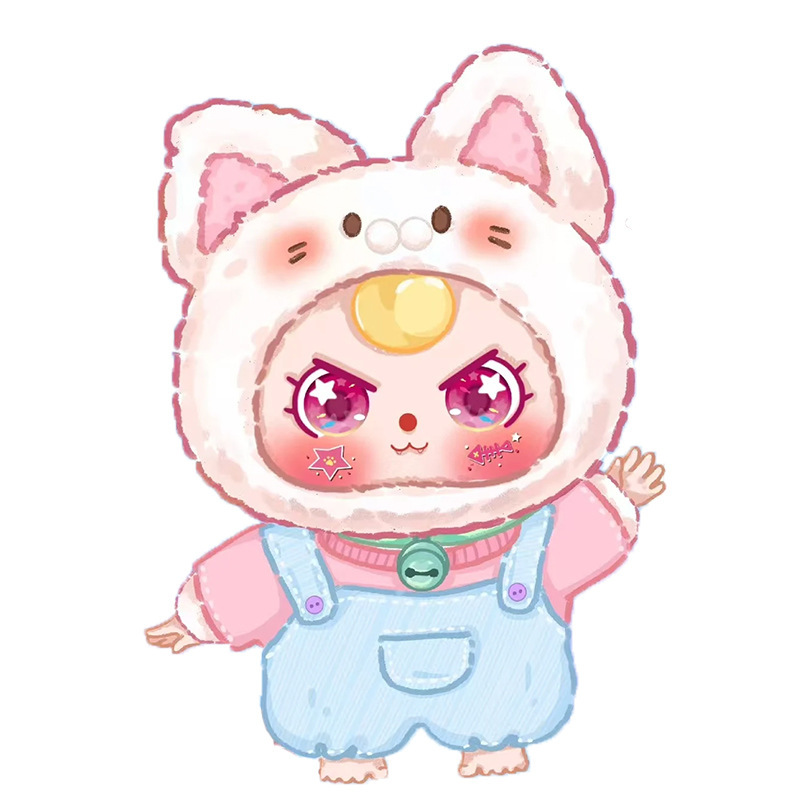 毛绒玩具/玩偶/创意潮流玩具/玩偶挂件/水豚噜噜白底实物图