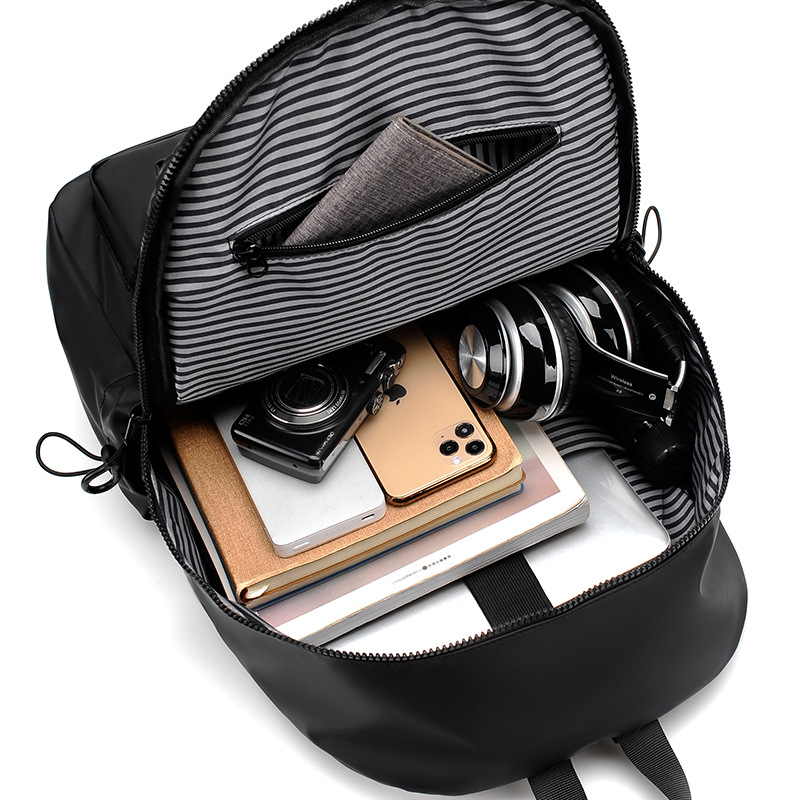 Men's backpack travel double-back casual computer bag, Korean style fashionable and trendy student schoolbag, travel backpack wholesale details Picture