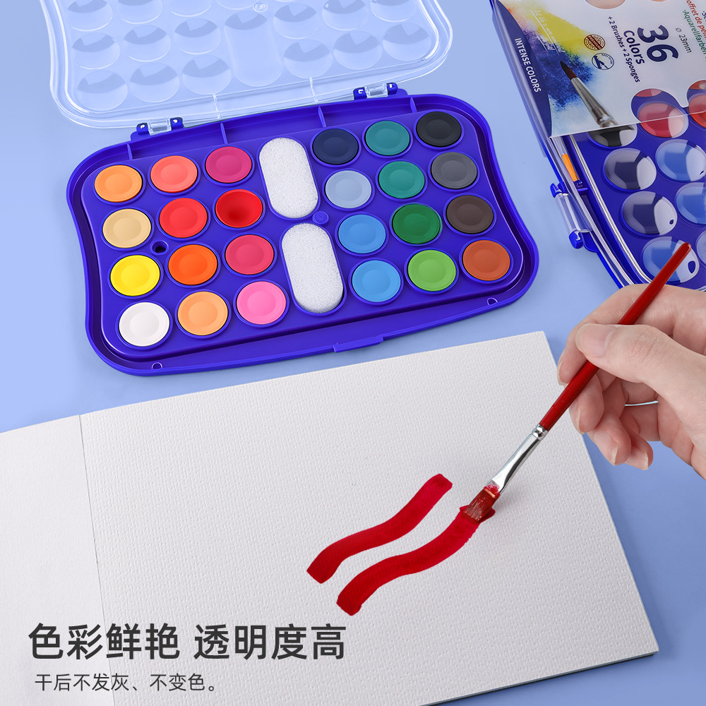 美术颜料实物图