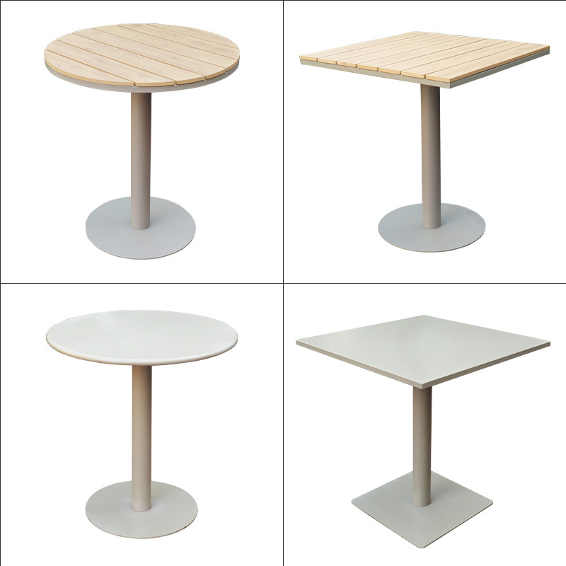 实木户外桌椅圆形木纹桌面桌子方形木纹桌面桌子圆形白色桌面桌子方形白色桌面桌子详情图5