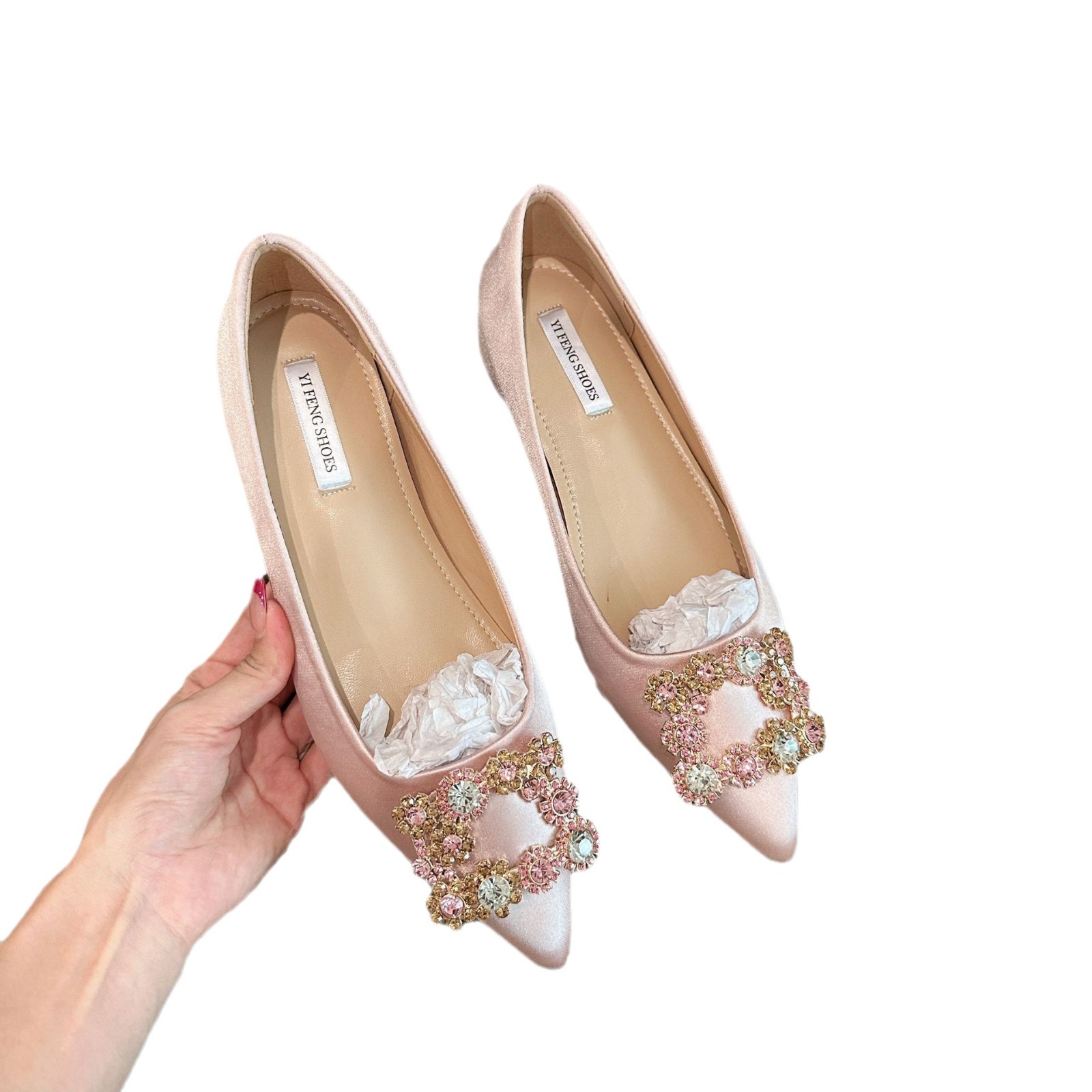 靴子/马丁靴女/大黄靴/高筒靴女秋冬白底实物图