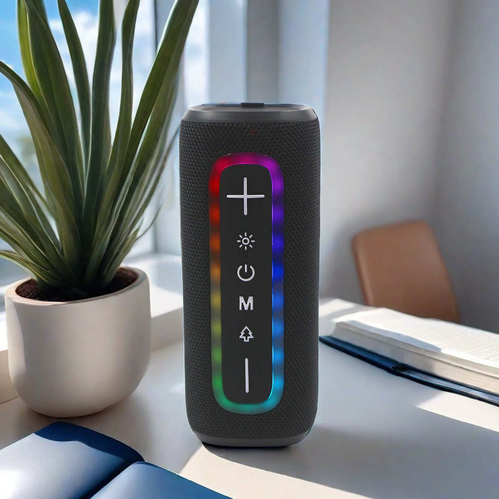 The cross-border best-selling TG428 wireless Bluetooth speaker, LED color light strip, card insert, USB flash drive, FM radio, TWS gift small speaker Specification image