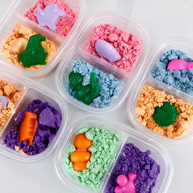 Space sand, cotton sand, children's DIY sand, handcrafted educational toys, brushed sand, plasticine, clay wholesale supply Application Scenario