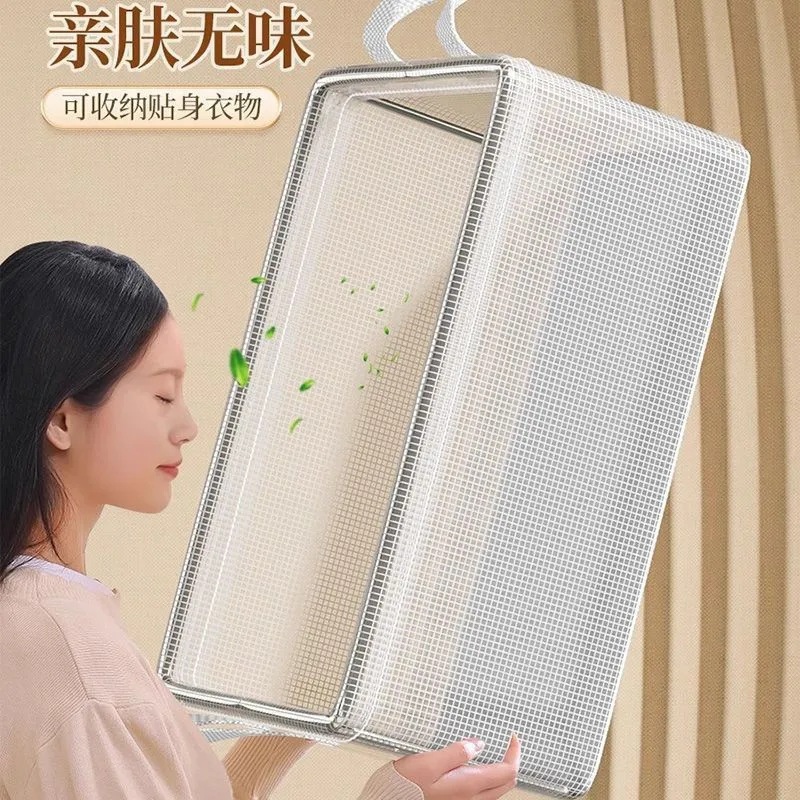 Transparent, visible, foldable and portable clothing and pants storage box, a household drawer-type wardrobe layering wonder, waterproof and moisture-proof Application Scenario