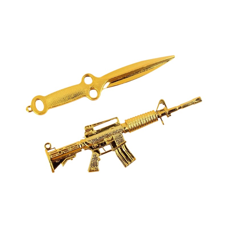 Children's plastic creative weapon models, boys' and girls' toy gifts, mini weapons, exquisite small gifts for kindergartens Item Picture