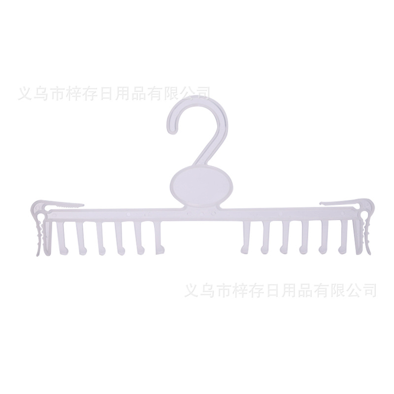 Wholesale of multi-functional transparent clothes hangers for foreign trade plastic inner hangers, underwear hangers, bra clothing stores, clothes supports Item Picture