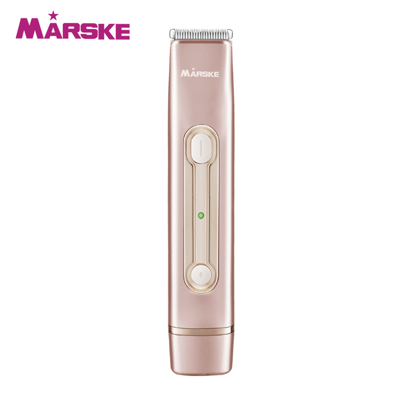 MARSKE MS-6522 剃毛器便携式双头电动刮毛刀剃私密毛修剪器女士脱毛仪器白底实物图