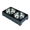 Rongka Pet Cross-border Folding and Lifting Pet Bowl, stainless steel Bowl stand, Large Capacity Double Bowl Pet Feeder, Folding and lifting bowl, dog basin Application Scenario