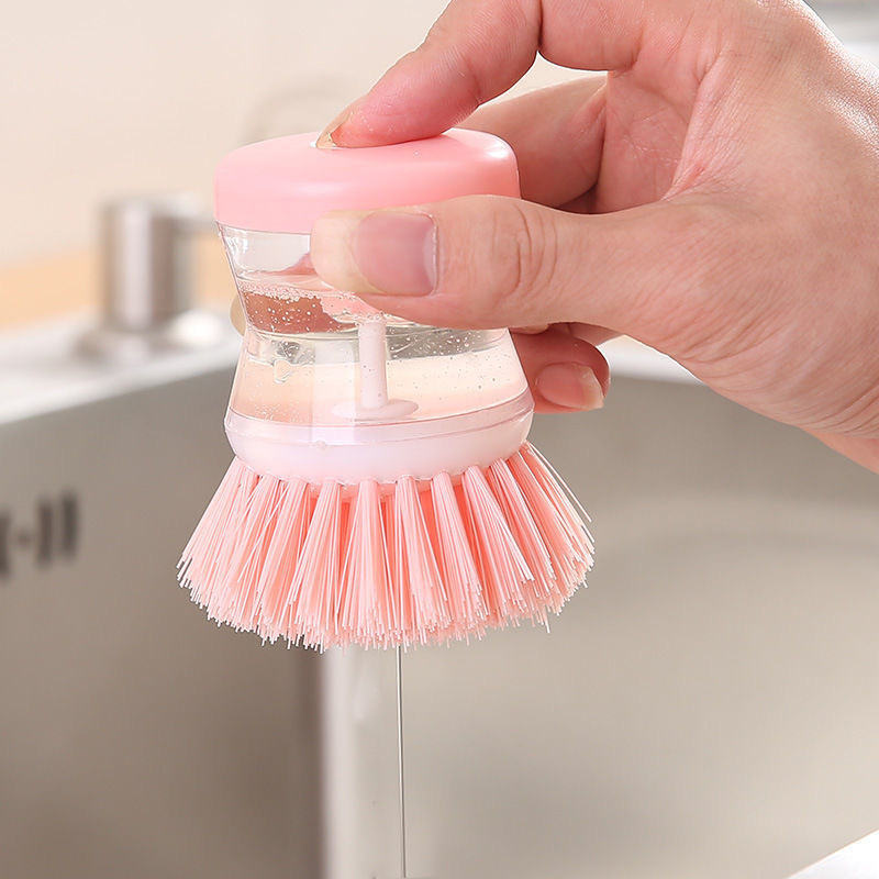 The new household kitchen hydraulic pot washing brush, non-stick oil dishwashing brush, cleaning brush, liquid pot brush and stain removal brush are all amazing tools Application Scenario